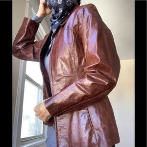Wilson’s Cognac Color Leather Jacket Maxima